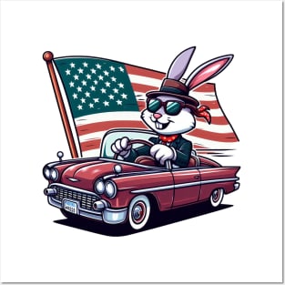 A Whimsical Tribute to American Culture in Cartoon Style T-Shirt Posters and Art